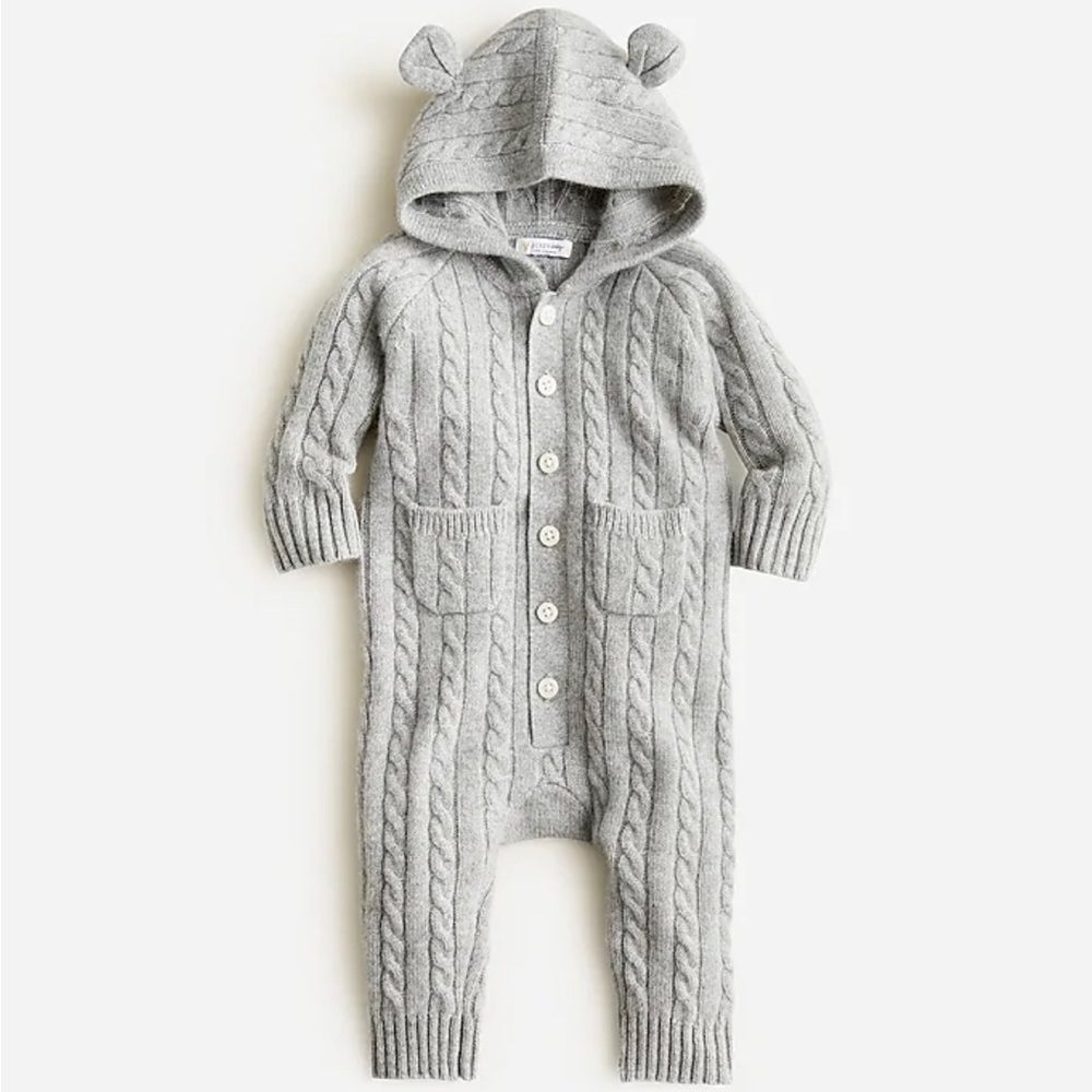 J CREW 100% Cashmere Onsie 12-18 Months